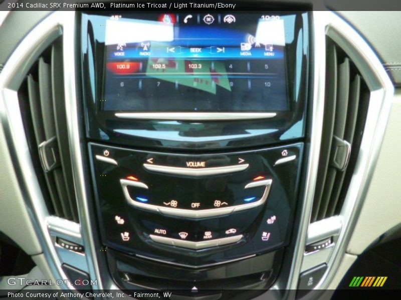 Platinum Ice Tricoat / Light Titanium/Ebony 2014 Cadillac SRX Premium AWD