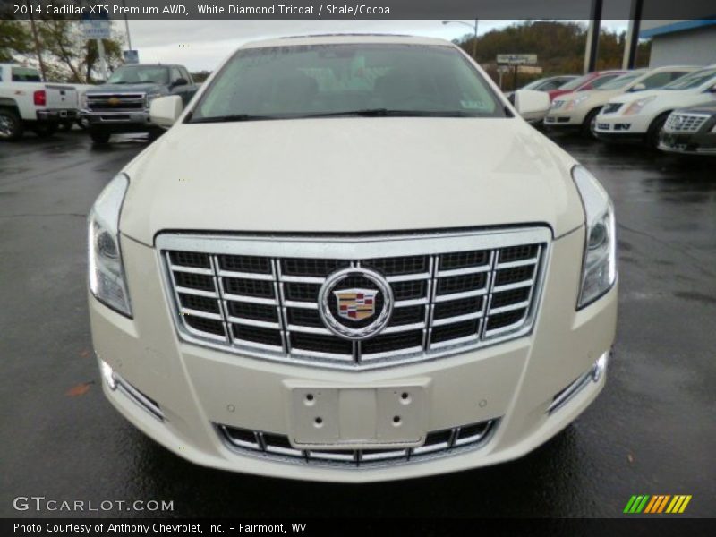 White Diamond Tricoat / Shale/Cocoa 2014 Cadillac XTS Premium AWD