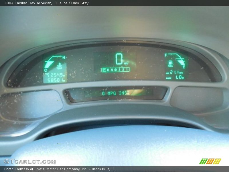 Blue Ice / Dark Gray 2004 Cadillac DeVille Sedan