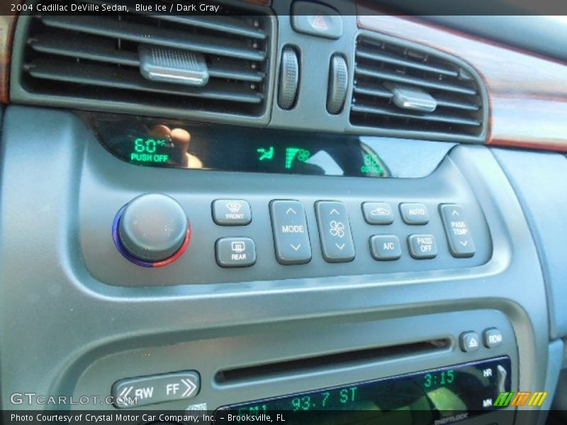 Blue Ice / Dark Gray 2004 Cadillac DeVille Sedan