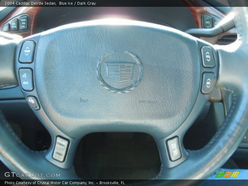 Blue Ice / Dark Gray 2004 Cadillac DeVille Sedan