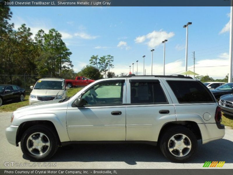 Silverstone Metallic / Light Gray 2008 Chevrolet TrailBlazer LS
