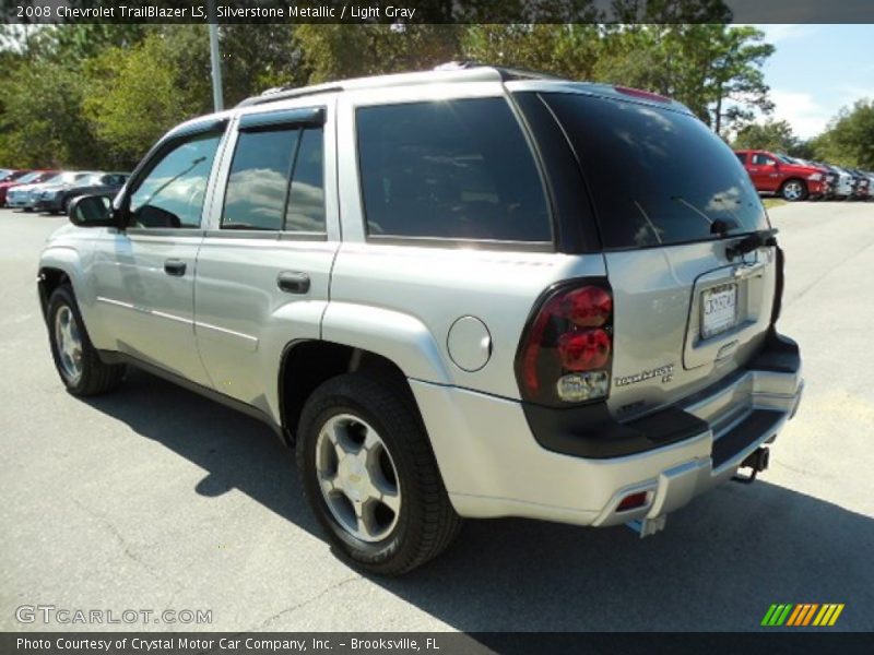 Silverstone Metallic / Light Gray 2008 Chevrolet TrailBlazer LS