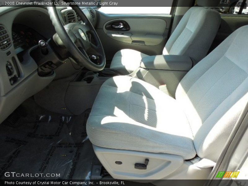 Silverstone Metallic / Light Gray 2008 Chevrolet TrailBlazer LS