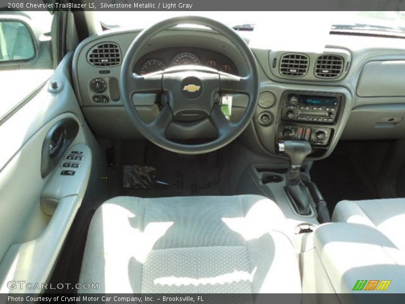 Silverstone Metallic / Light Gray 2008 Chevrolet TrailBlazer LS