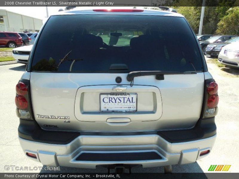 Silverstone Metallic / Light Gray 2008 Chevrolet TrailBlazer LS