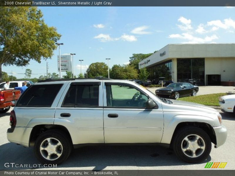 Silverstone Metallic / Light Gray 2008 Chevrolet TrailBlazer LS
