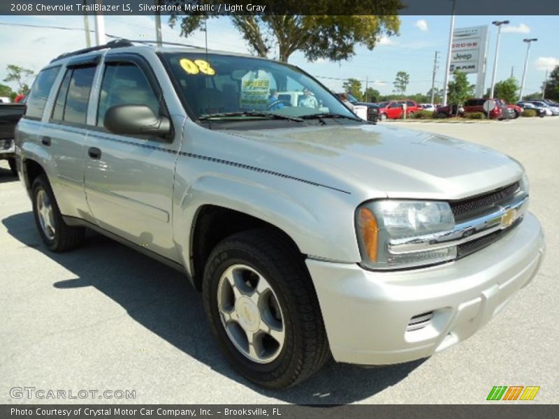 Silverstone Metallic / Light Gray 2008 Chevrolet TrailBlazer LS