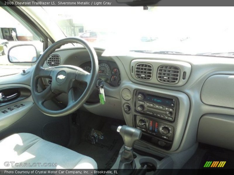 Silverstone Metallic / Light Gray 2008 Chevrolet TrailBlazer LS