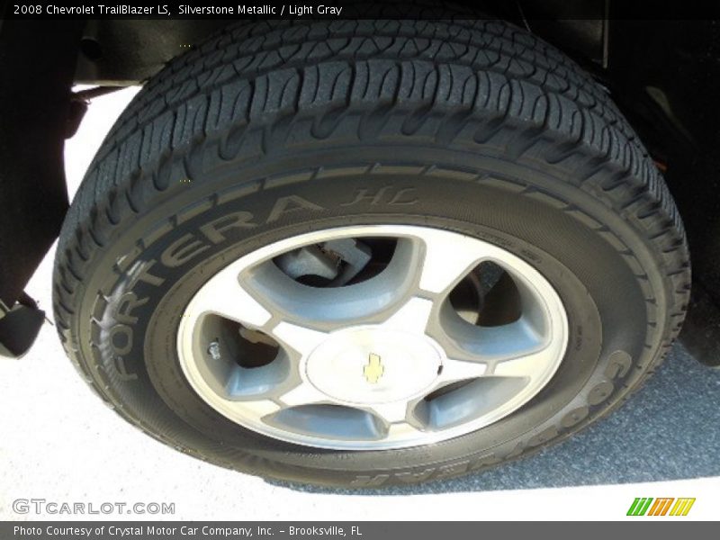 Silverstone Metallic / Light Gray 2008 Chevrolet TrailBlazer LS