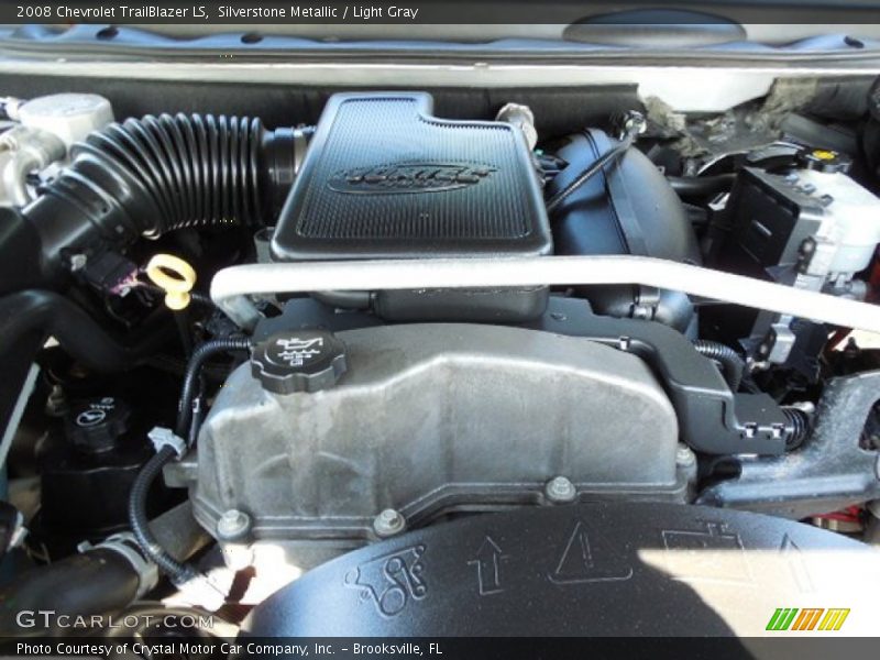 Silverstone Metallic / Light Gray 2008 Chevrolet TrailBlazer LS