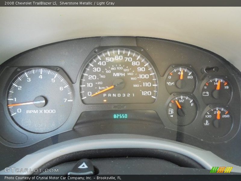 Silverstone Metallic / Light Gray 2008 Chevrolet TrailBlazer LS