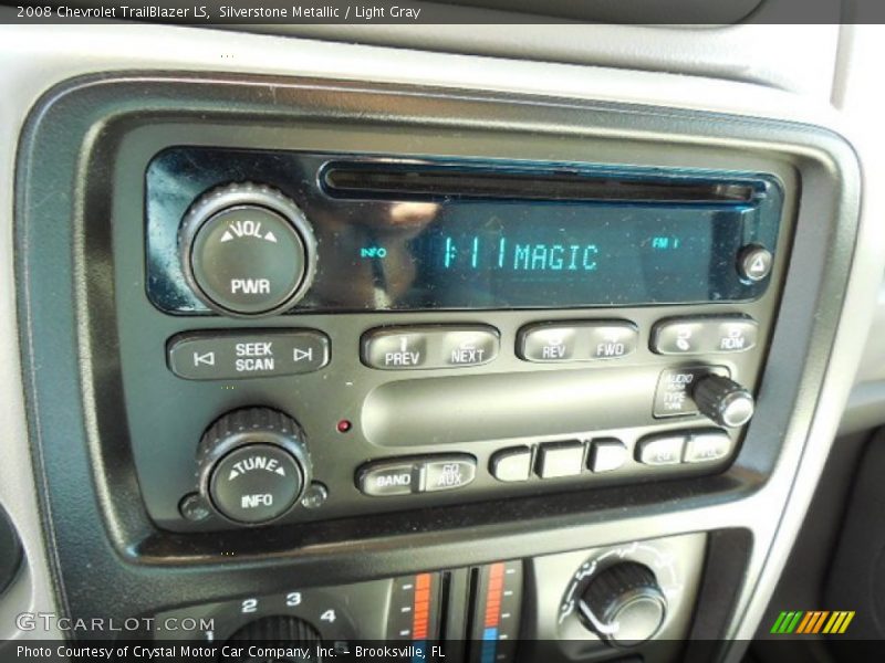 Silverstone Metallic / Light Gray 2008 Chevrolet TrailBlazer LS