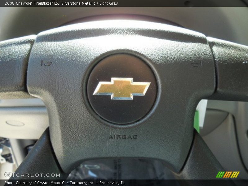 Silverstone Metallic / Light Gray 2008 Chevrolet TrailBlazer LS