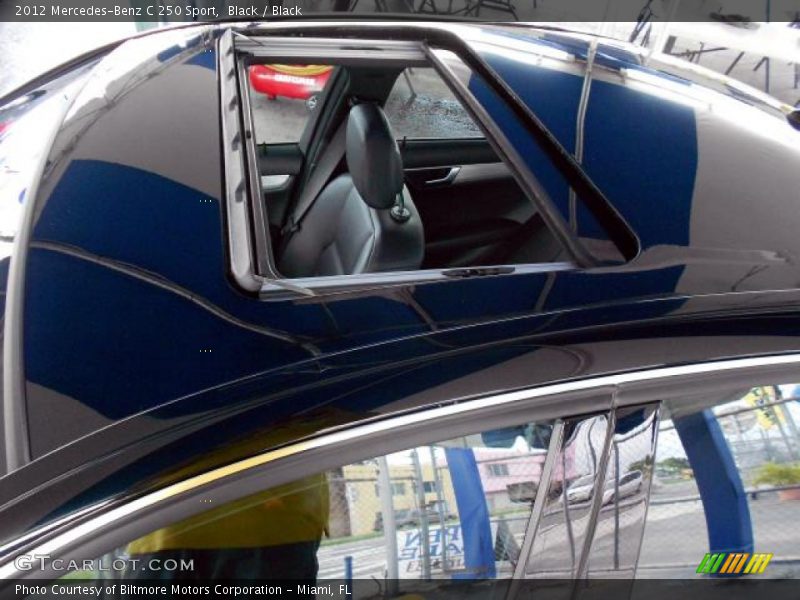 Black / Black 2012 Mercedes-Benz C 250 Sport