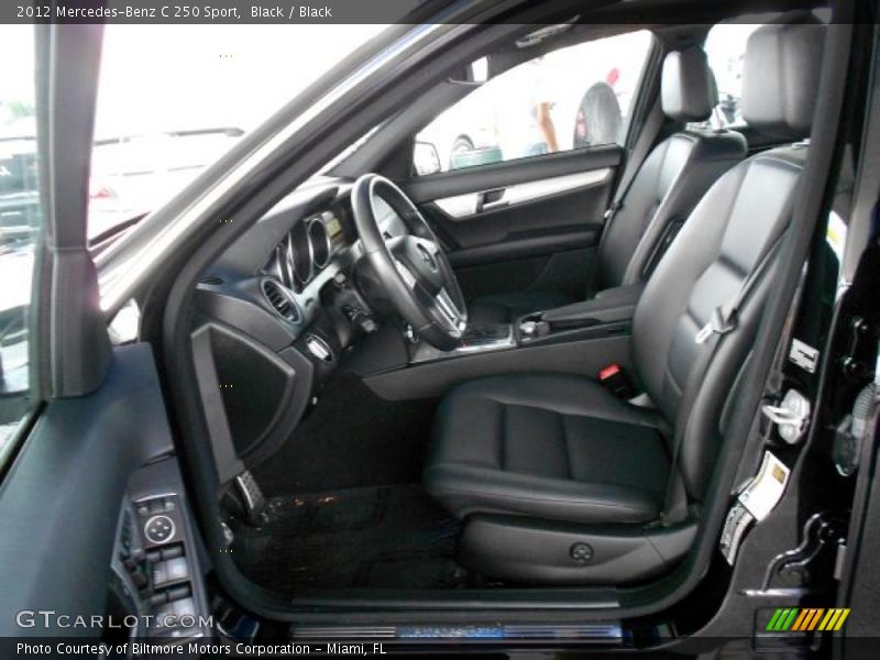 Black / Black 2012 Mercedes-Benz C 250 Sport
