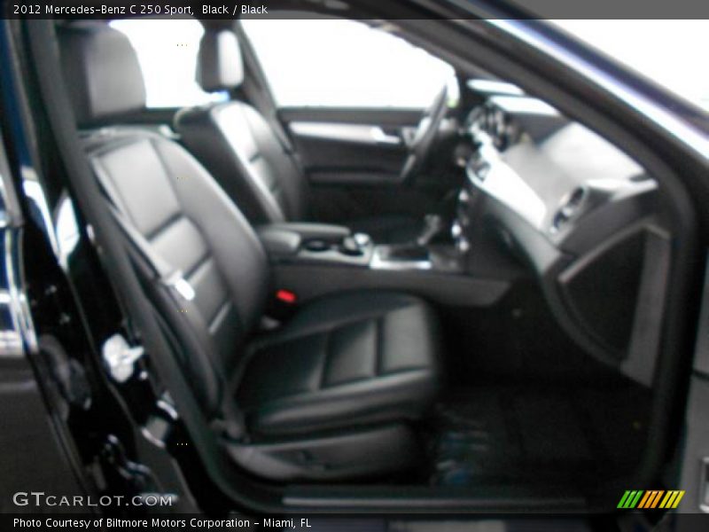 Black / Black 2012 Mercedes-Benz C 250 Sport