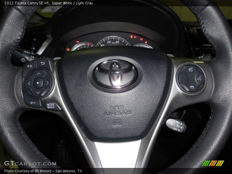 Super White / Light Gray 2012 Toyota Camry SE V6