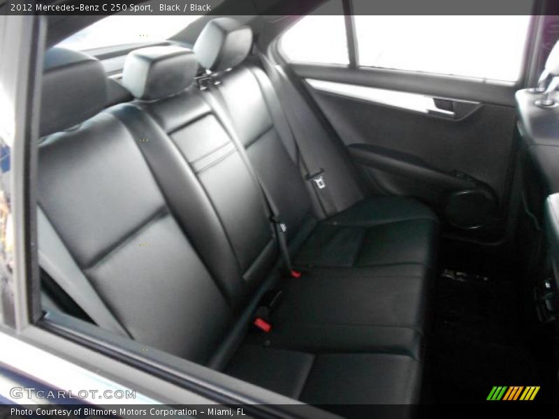 Black / Black 2012 Mercedes-Benz C 250 Sport