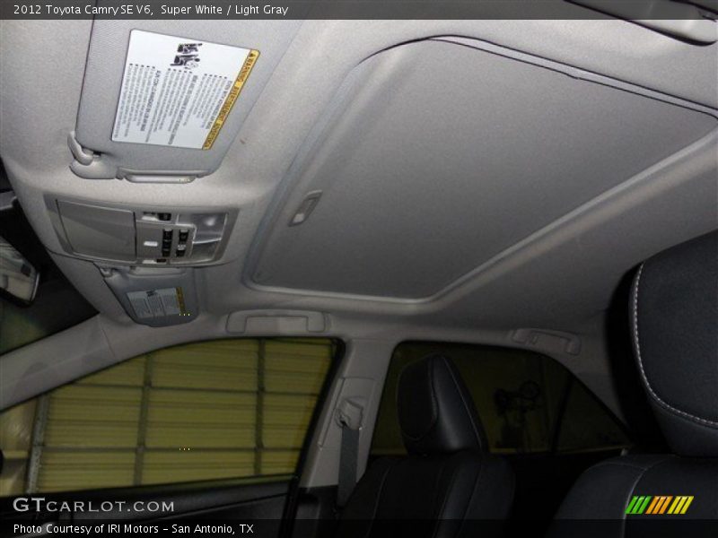 Super White / Light Gray 2012 Toyota Camry SE V6