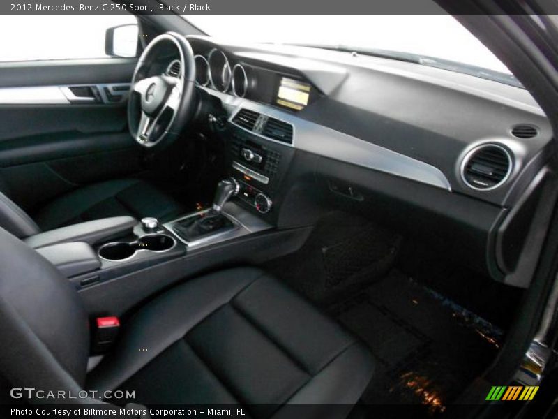 Black / Black 2012 Mercedes-Benz C 250 Sport