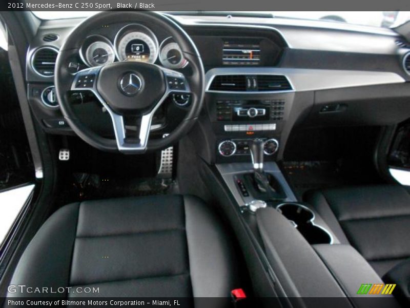 Black / Black 2012 Mercedes-Benz C 250 Sport