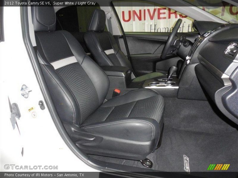 Super White / Light Gray 2012 Toyota Camry SE V6