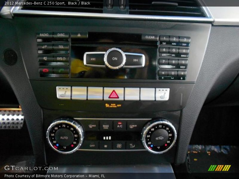 Black / Black 2012 Mercedes-Benz C 250 Sport