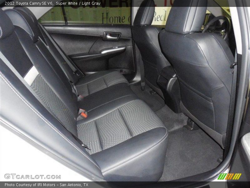 Super White / Light Gray 2012 Toyota Camry SE V6