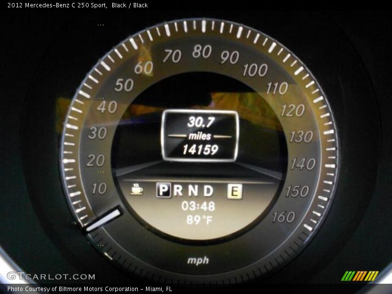 Black / Black 2012 Mercedes-Benz C 250 Sport