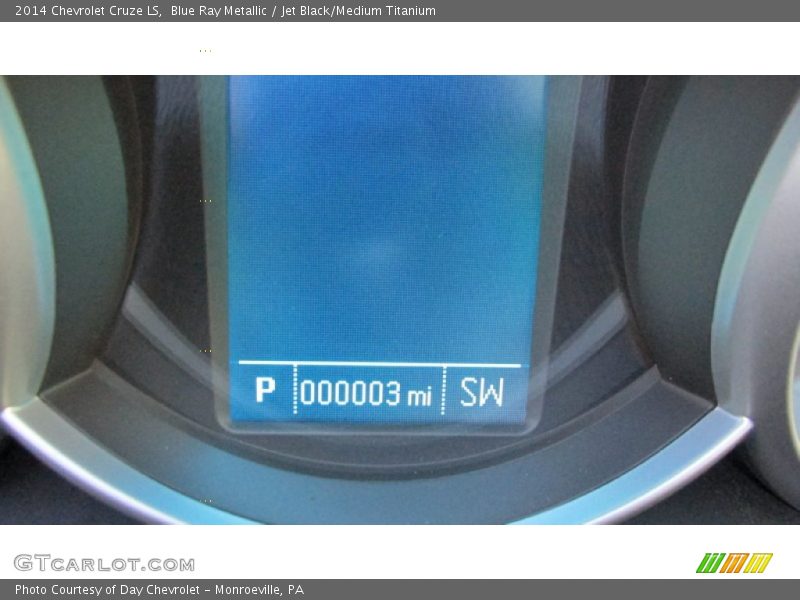 Blue Ray Metallic / Jet Black/Medium Titanium 2014 Chevrolet Cruze LS
