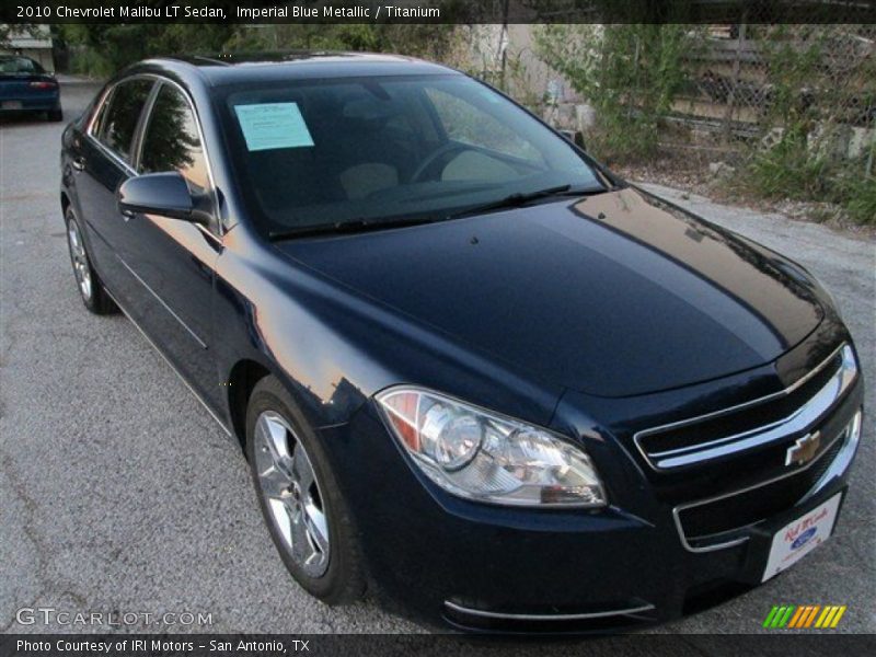 Imperial Blue Metallic / Titanium 2010 Chevrolet Malibu LT Sedan