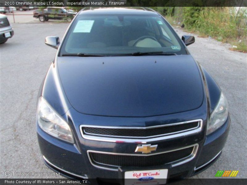 Imperial Blue Metallic / Titanium 2010 Chevrolet Malibu LT Sedan