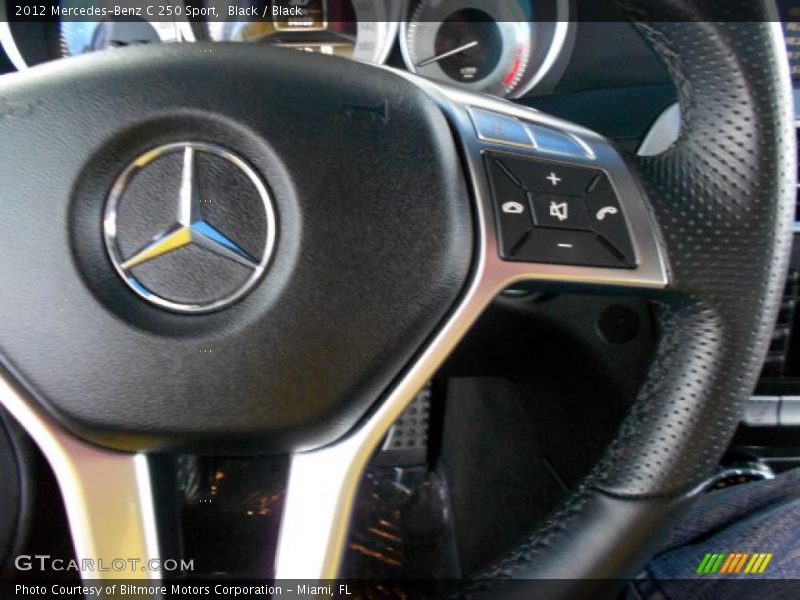 Black / Black 2012 Mercedes-Benz C 250 Sport