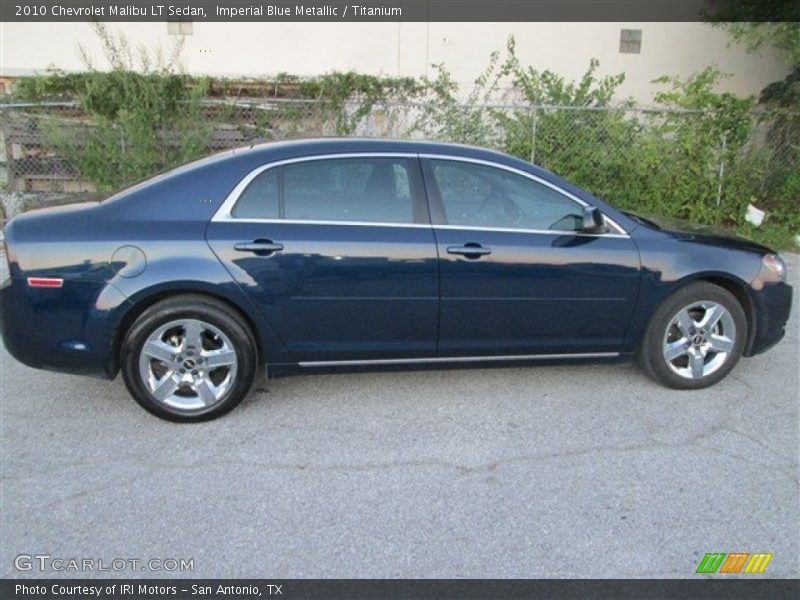 Imperial Blue Metallic / Titanium 2010 Chevrolet Malibu LT Sedan