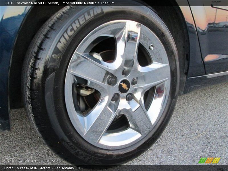 Imperial Blue Metallic / Titanium 2010 Chevrolet Malibu LT Sedan