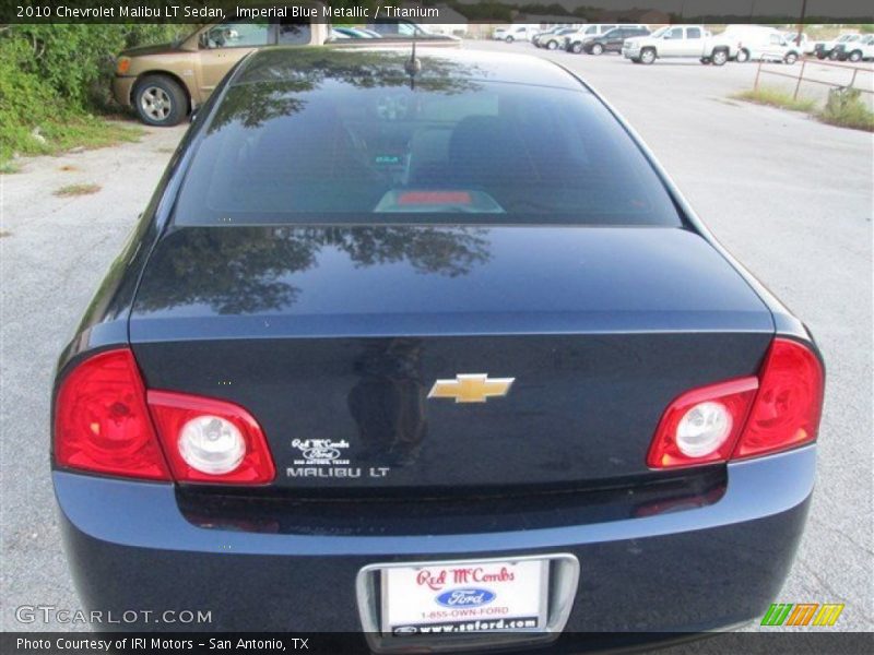 Imperial Blue Metallic / Titanium 2010 Chevrolet Malibu LT Sedan