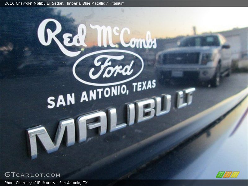 Imperial Blue Metallic / Titanium 2010 Chevrolet Malibu LT Sedan
