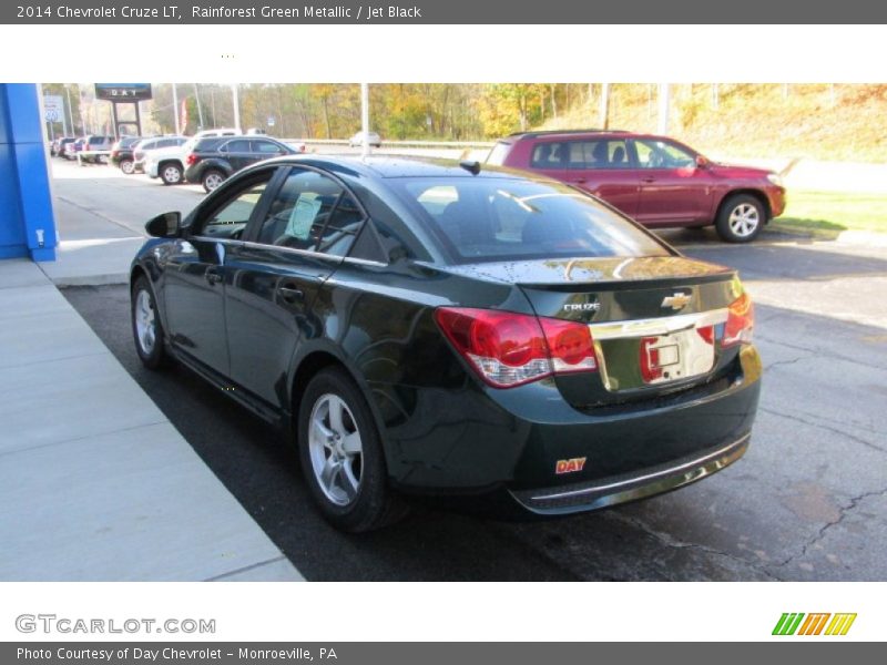 Rainforest Green Metallic / Jet Black 2014 Chevrolet Cruze LT