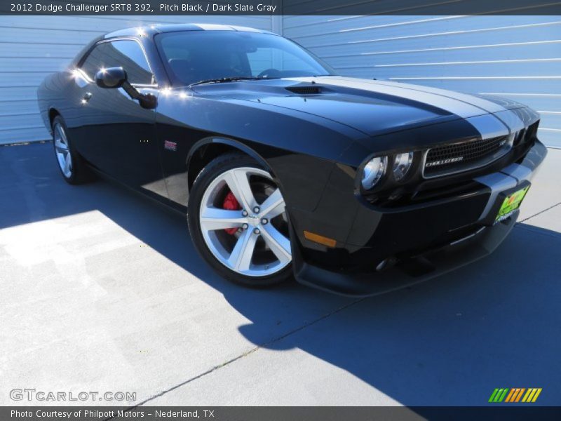 Pitch Black / Dark Slate Gray 2012 Dodge Challenger SRT8 392