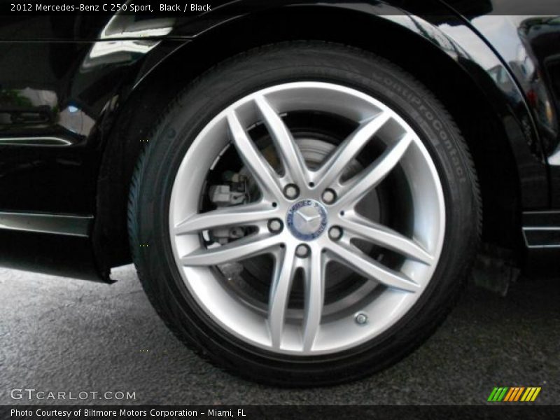 Black / Black 2012 Mercedes-Benz C 250 Sport