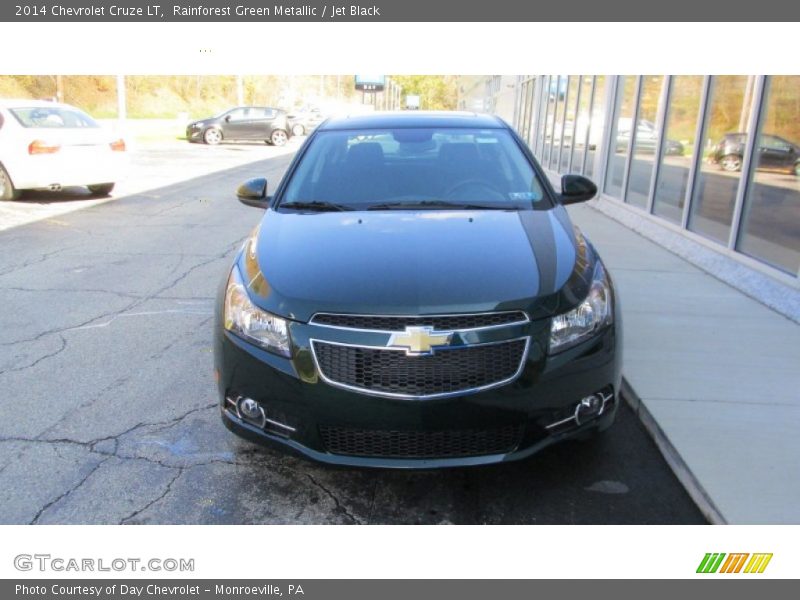 Rainforest Green Metallic / Jet Black 2014 Chevrolet Cruze LT