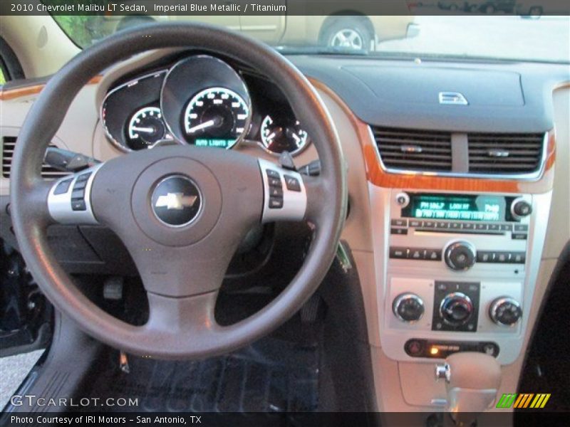 Imperial Blue Metallic / Titanium 2010 Chevrolet Malibu LT Sedan