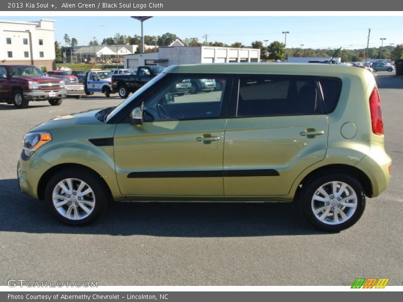 Alien Green / Black Soul Logo Cloth 2013 Kia Soul +