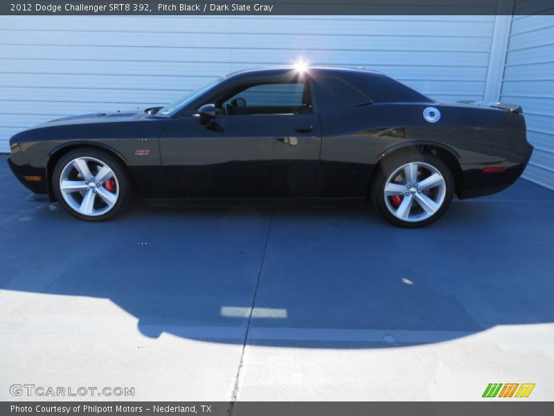 Pitch Black / Dark Slate Gray 2012 Dodge Challenger SRT8 392