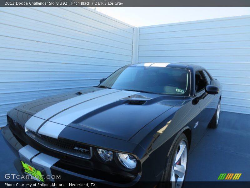 Pitch Black / Dark Slate Gray 2012 Dodge Challenger SRT8 392