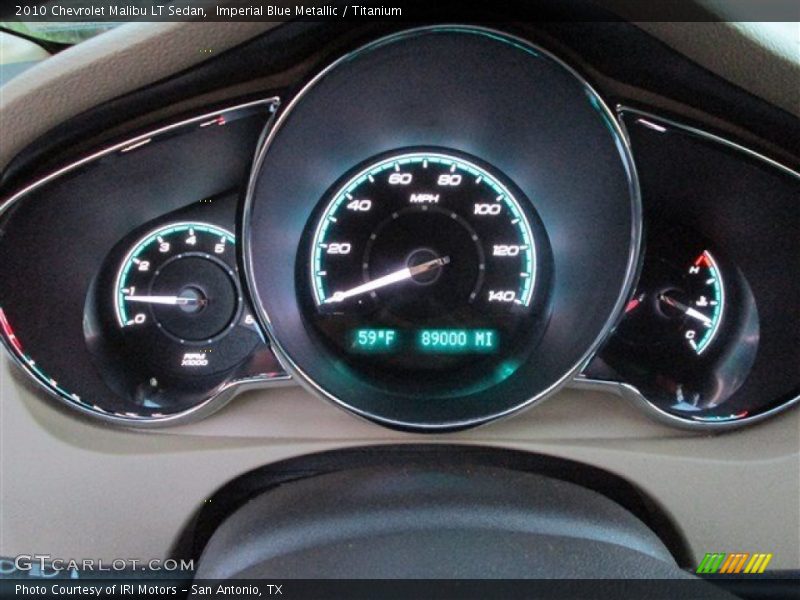 Imperial Blue Metallic / Titanium 2010 Chevrolet Malibu LT Sedan