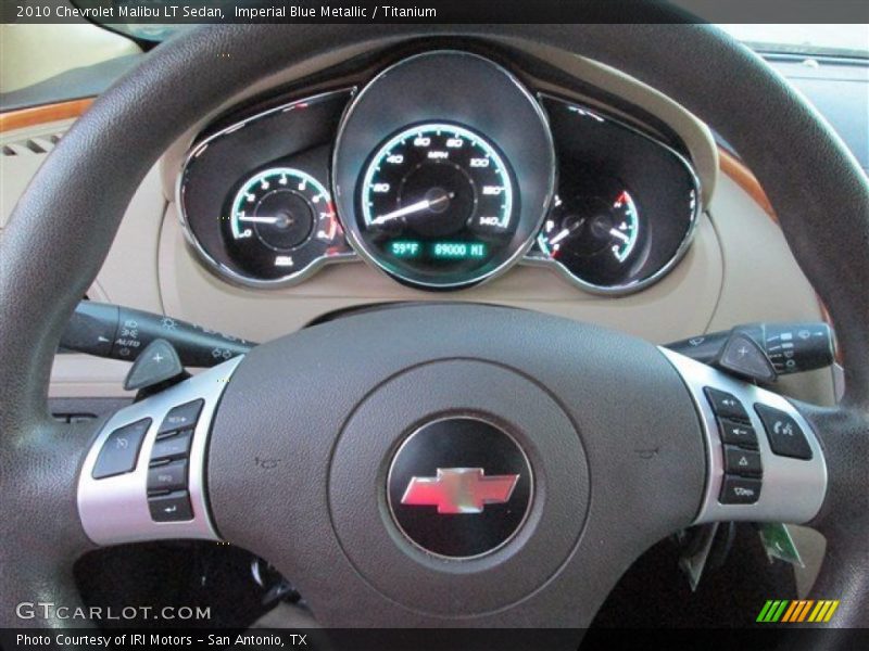 Imperial Blue Metallic / Titanium 2010 Chevrolet Malibu LT Sedan