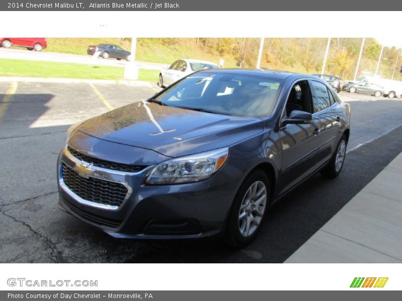 Atlantis Blue Metallic / Jet Black 2014 Chevrolet Malibu LT