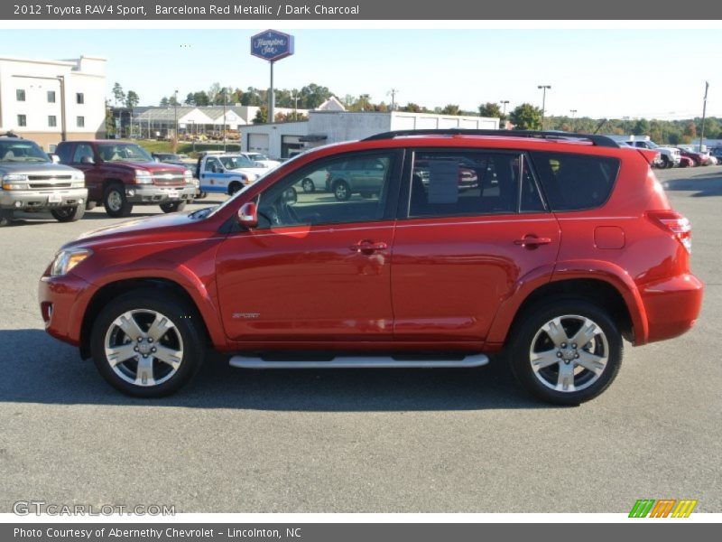 Barcelona Red Metallic / Dark Charcoal 2012 Toyota RAV4 Sport
